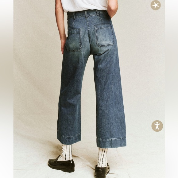 The Great. Wide Leg Seafair high rise jeans. Size 28. - Picture 6 of 7